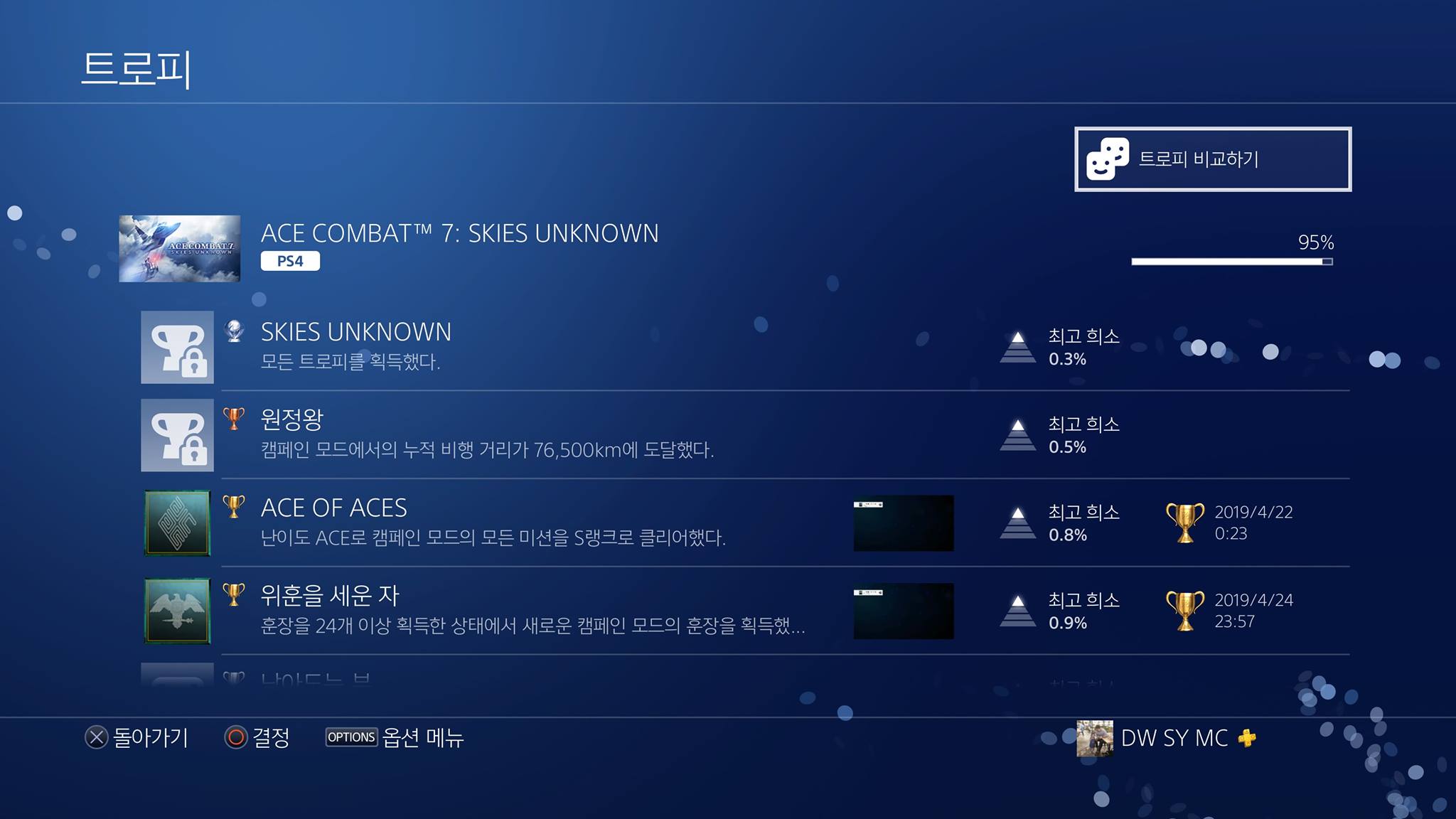  에이스컴뱃7 극악의 76,500km 트로피 획득 팁