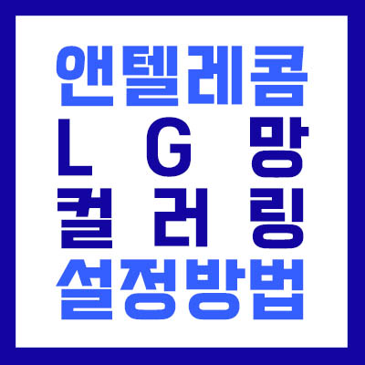 앤텔레콤 L망 컬러링 설정 섬네일