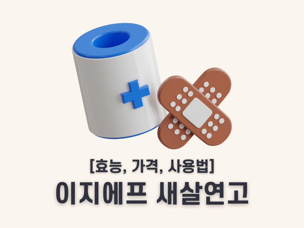 이지에프 새살연고 효능 가격 사용법