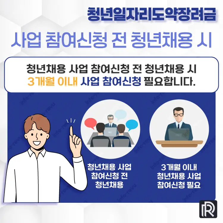 사업 참여신청 전 청년채용 시