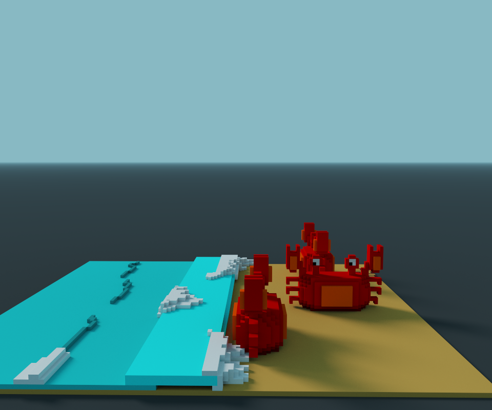 #목요클럽 #ThursdayClub #게 #바다와게 #Mano #매지카복셀 #Voxelart