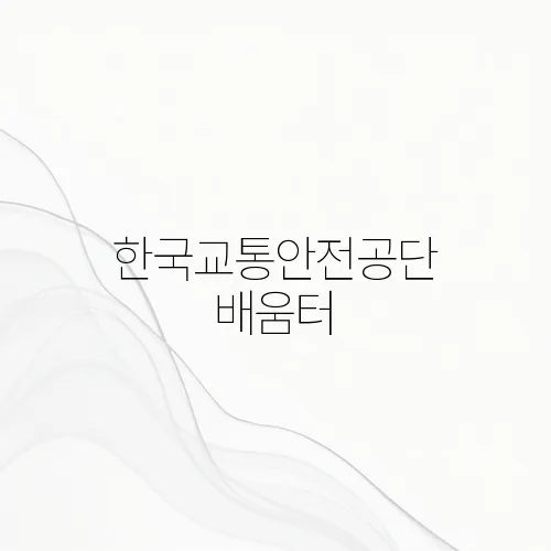 한국교통안전공단 배움터