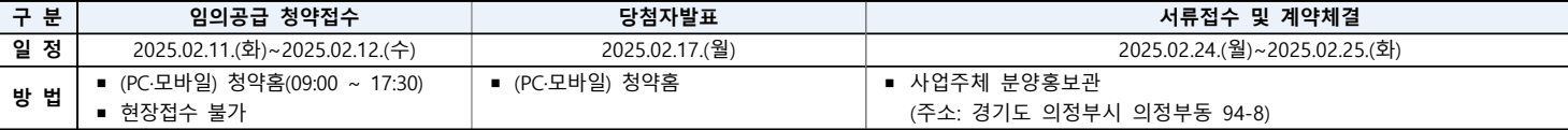 의정부역-다채로움-임의공급-청약일정