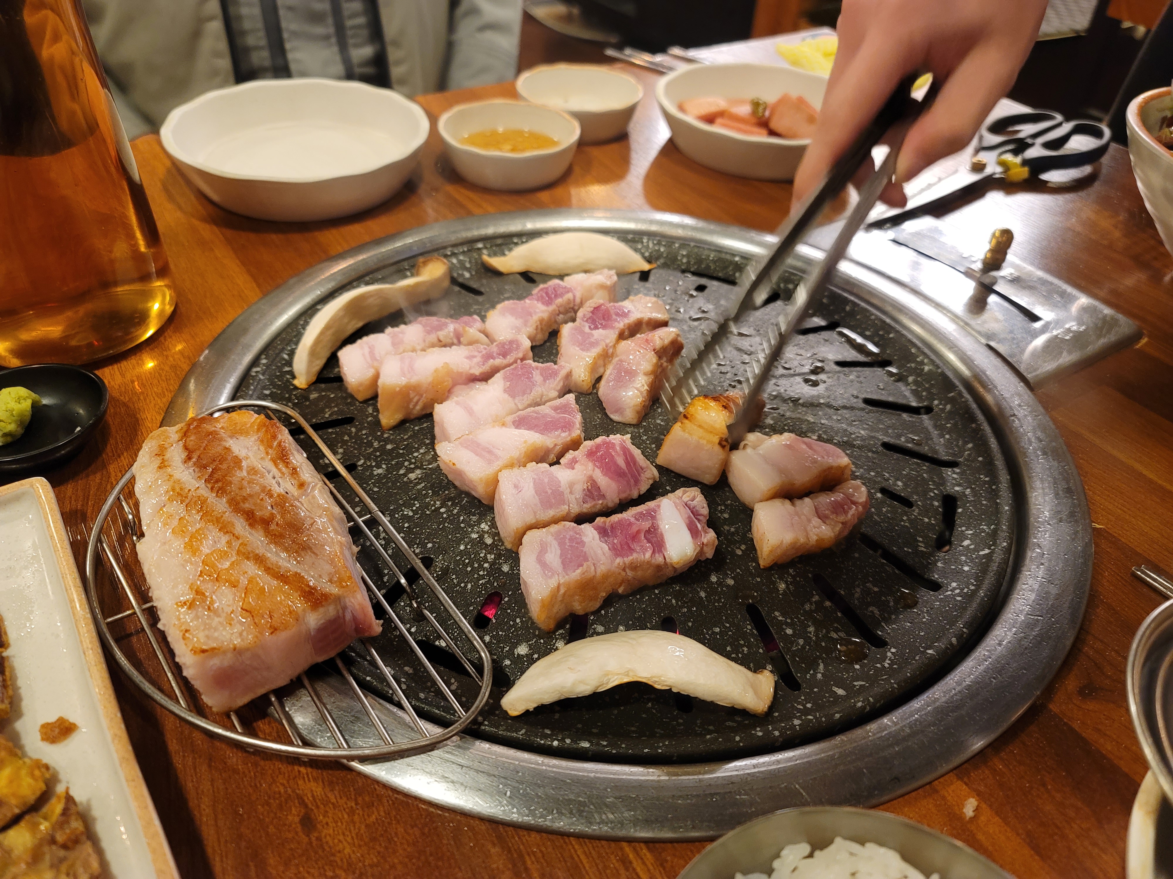  거제 상동 맛집 갈비만 삼겹살 무한쌈 궁합 괜찮네