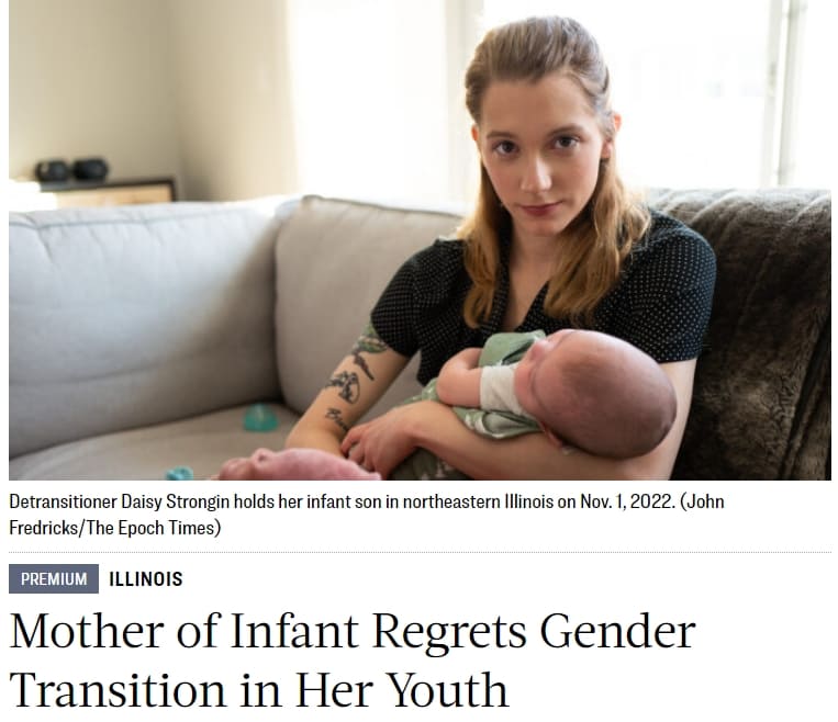 “지금 삶이 가장 행복해” 성전환 여성...다시 여성으로 돌아가...깊은 후회 Mother of Infant Regrets Gender Transition in Her Youth