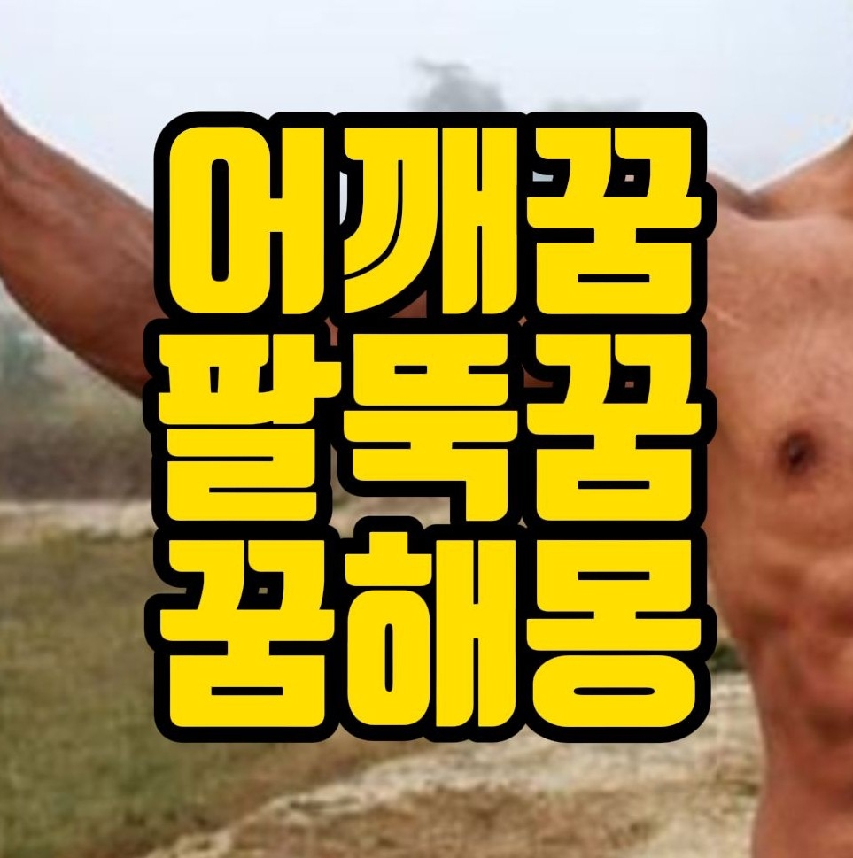  [꿈해몽] 어깨꿈, 팔뚝꿈, 팔이부러진꿈, 어깨가짓눌리는꿈 관련 18선