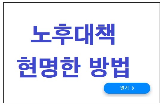 노후대책 현명한방법