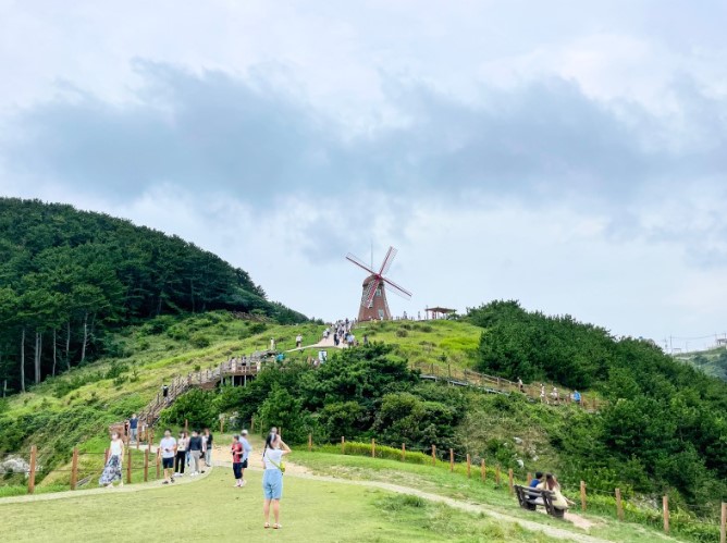 거제-바람의언덕-풍차-풍경