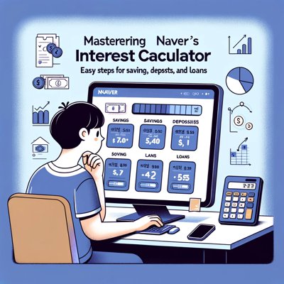 네이버 이자 계산기 활용법: 적금&#44; 예금&#44; 대출 이자 쉽게 계산하기