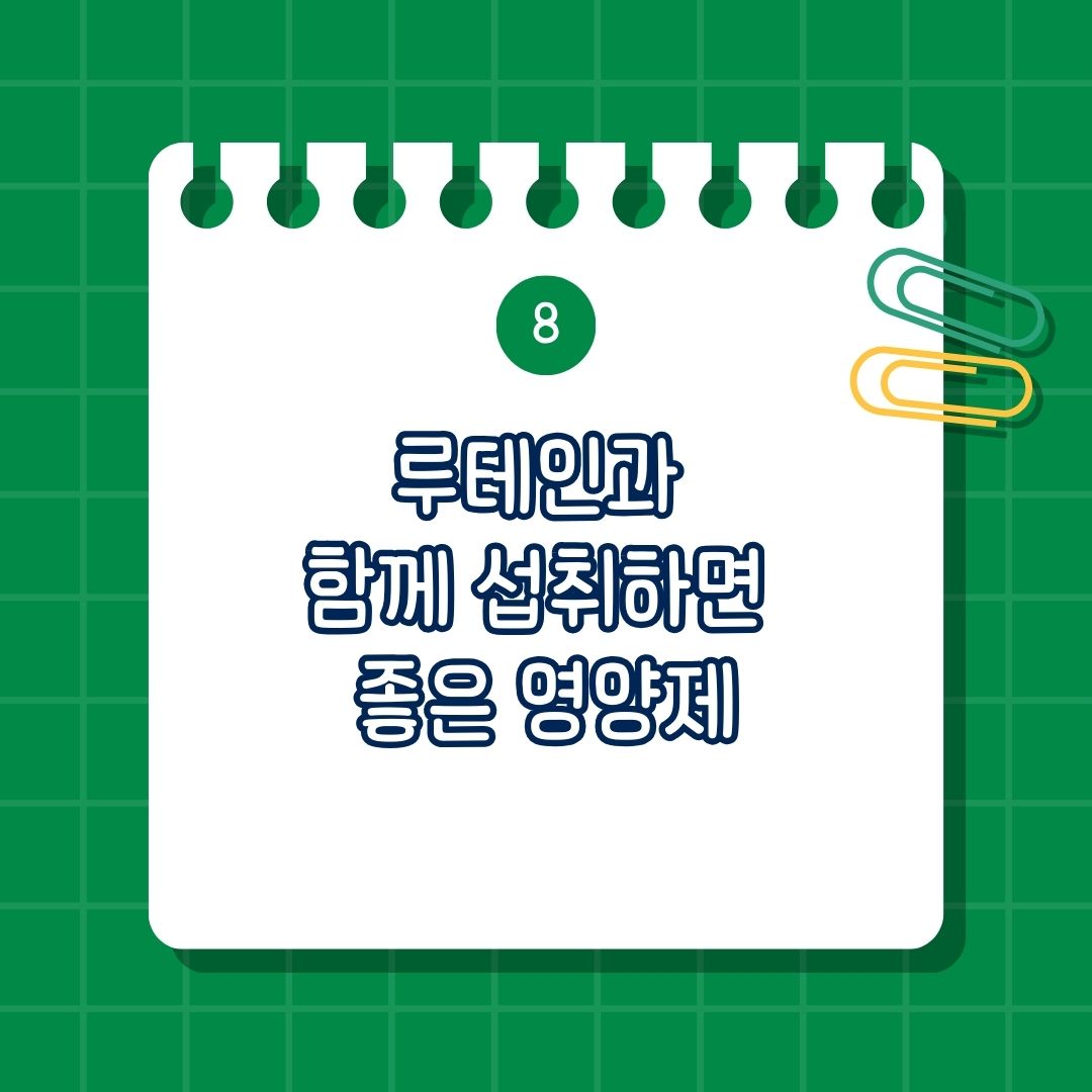 루테인과 함께 섭취하면 좋은 영양제, 루테인과 함께 섭취하면 서로의 흡수를 돕는 영양제, 루테인과 함께 섭취하면 시너지 효과 나는 영양제