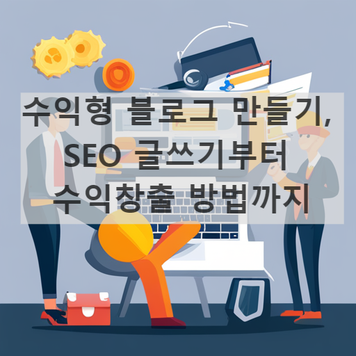 수익형 블로그 만들기&#44; SEO 글쓰기부터 수익창출 방법까지