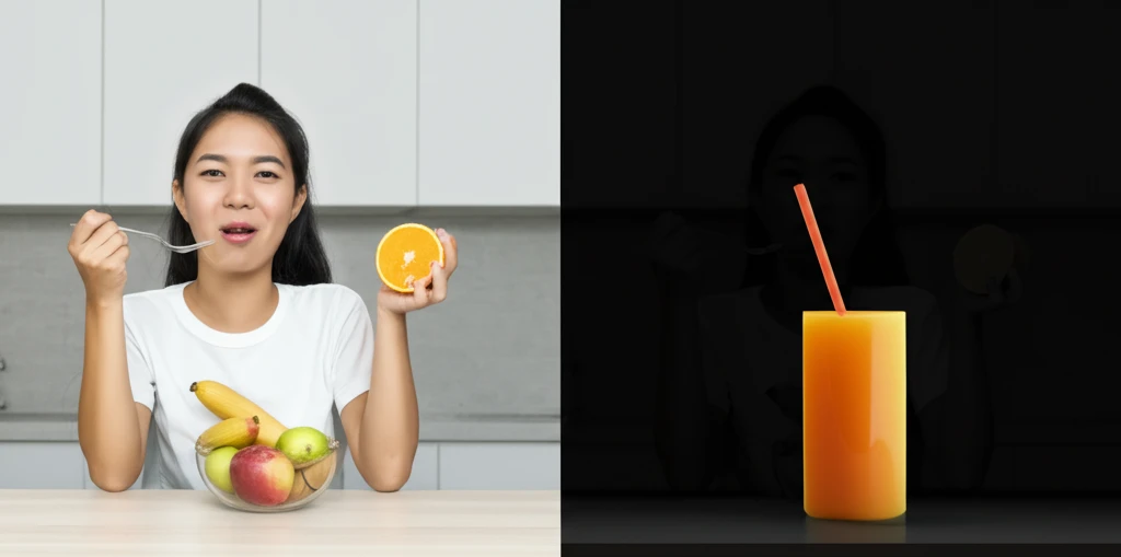 최적의 과일 섭취법: 생과일 vs 과
