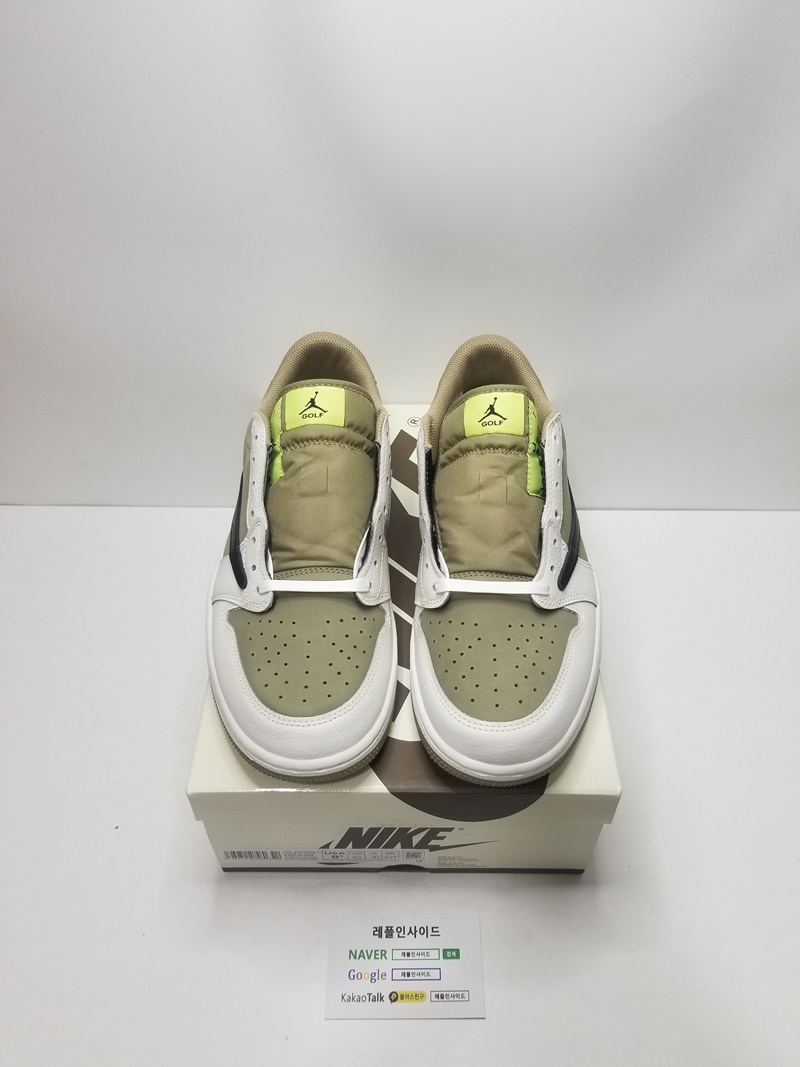  [AIR JORDAN] 트래비스 스캇 x 에어조던1 로우 골프 FZ3124-200 남녀공용