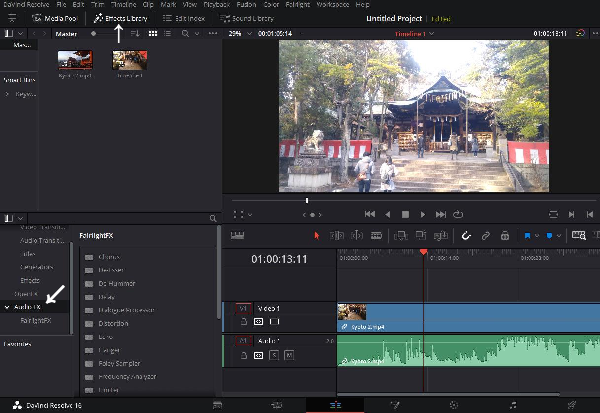 오디오 이펙트 적용법
