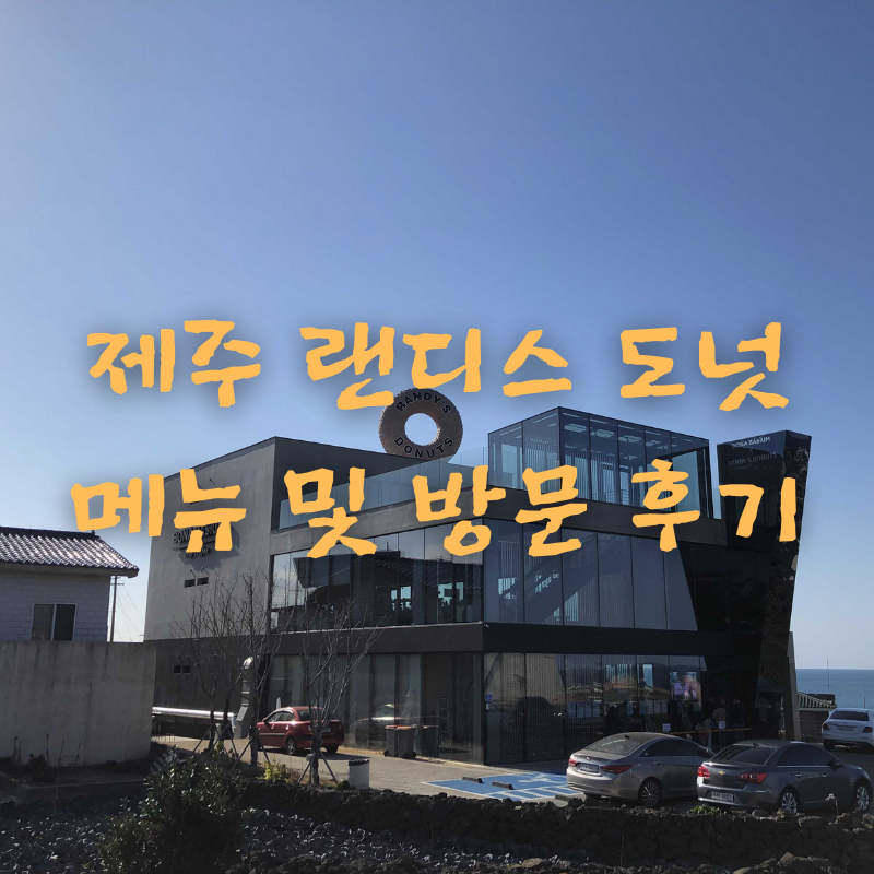  제주 랜디스 도넛 메뉴 추천 방문 후기