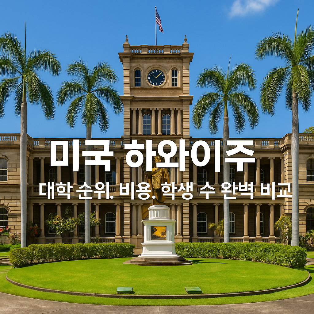 미국 대학 순위-하와이주 대학 순위, 비용, 학생 수 완벽 비교 이미지