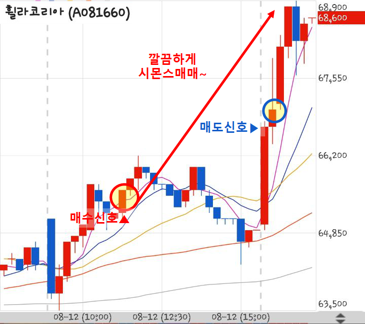  190813 세력감시자 단타 휠라코리아 수익인증