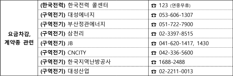 구역 전기사업자 콜센터