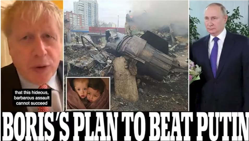 영국, 푸틴에 대응하기 위한 강력한 6개의 계획 세운다 VIDEO: Boris: Putin's 'hideous and barbarous assault' on Ukraine 'will fail'