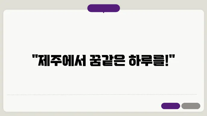 제주도 여행