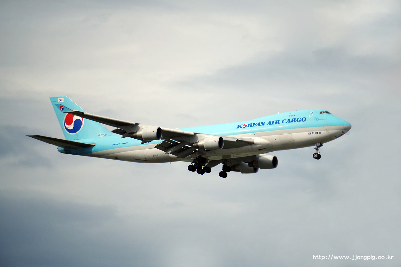 대한항공 Korean Air KE KAL HL7605 747-400F Boeing 747-400F B74C 인천공항 Incheon International 서울 Seoul-Incheon ICN RKSI