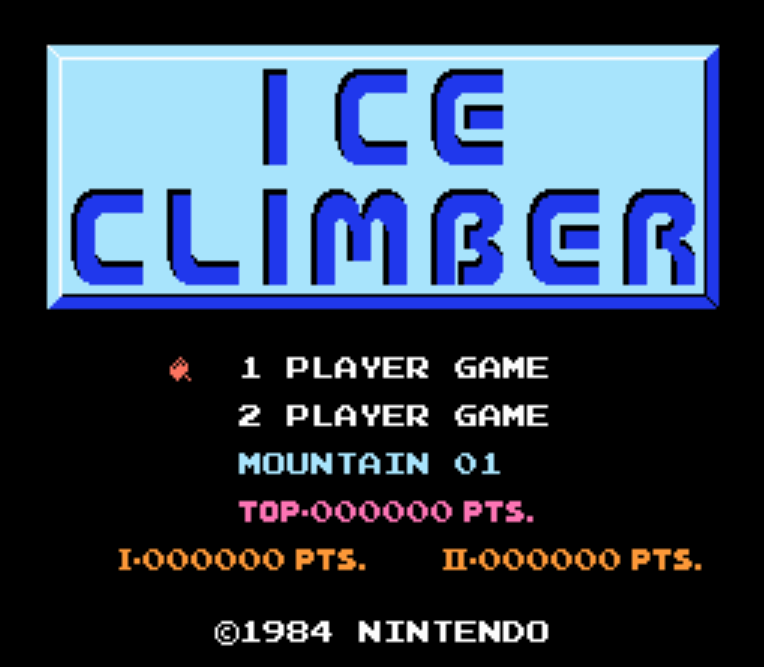  NES ROMS - Ice Climber (EUROPE / 유럽판 롬파일 다운로드)