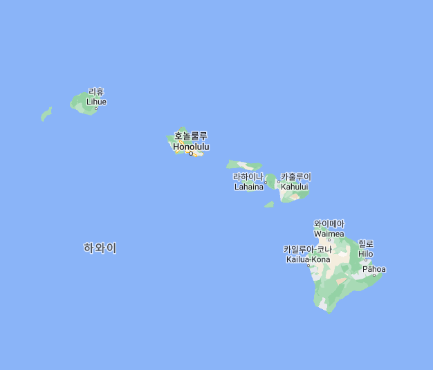 하와이-지도