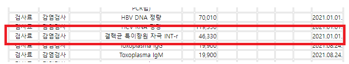 검사료