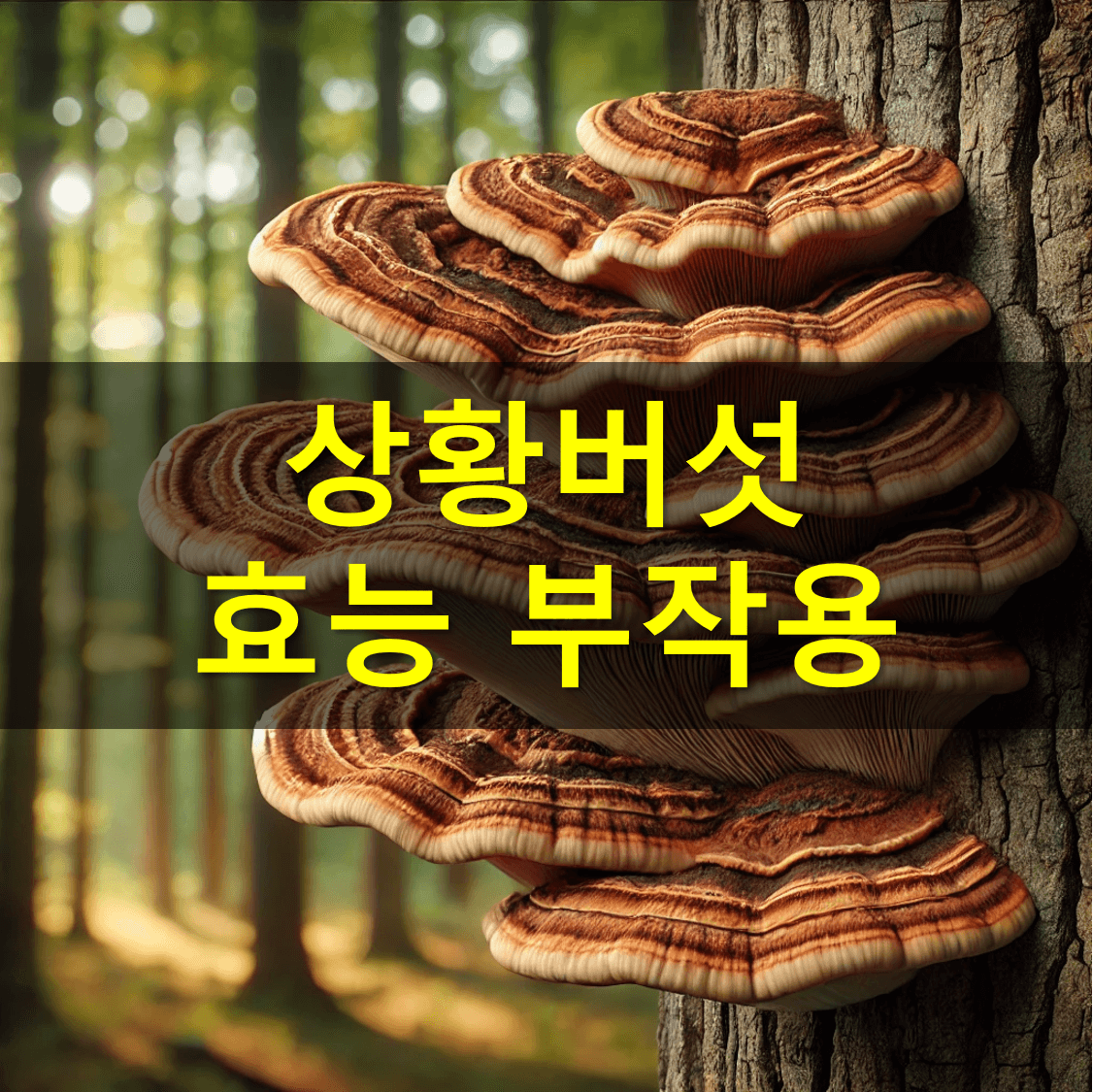 상황버섯효능부작용먹는방법