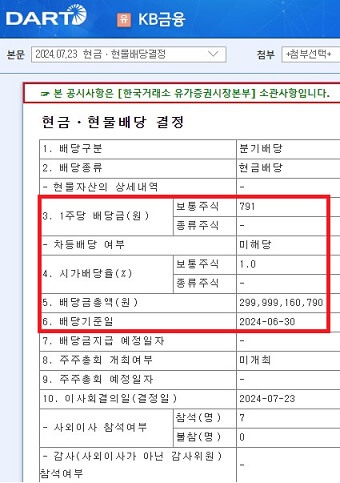 KB금융-2분기-배당금