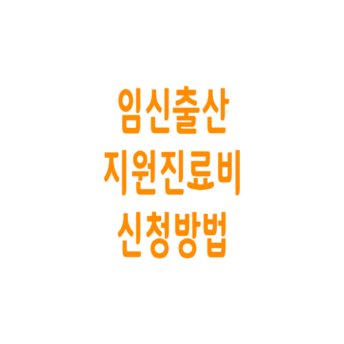  임신 출산 지원 진료비 신청방법