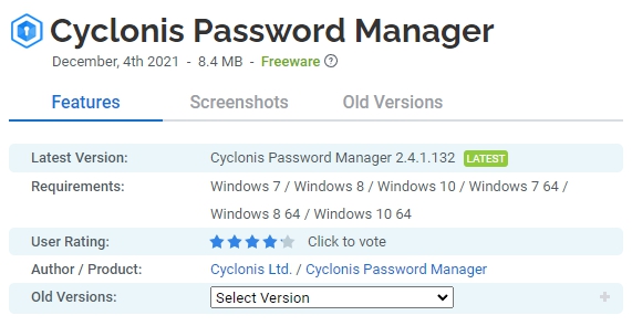 Cyclonis-Password-Manager