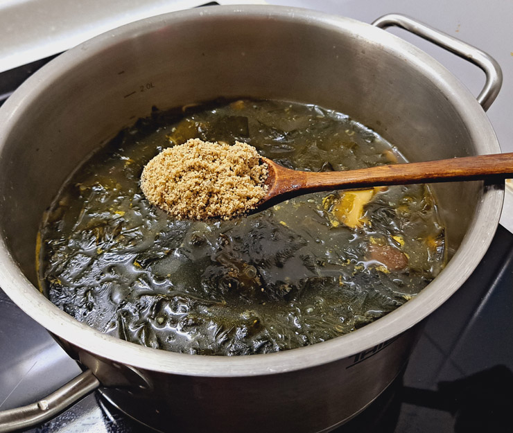 미역국 끓이는 방법 쫄깃~ 표고버섯 들깨미역국 고기없이 15