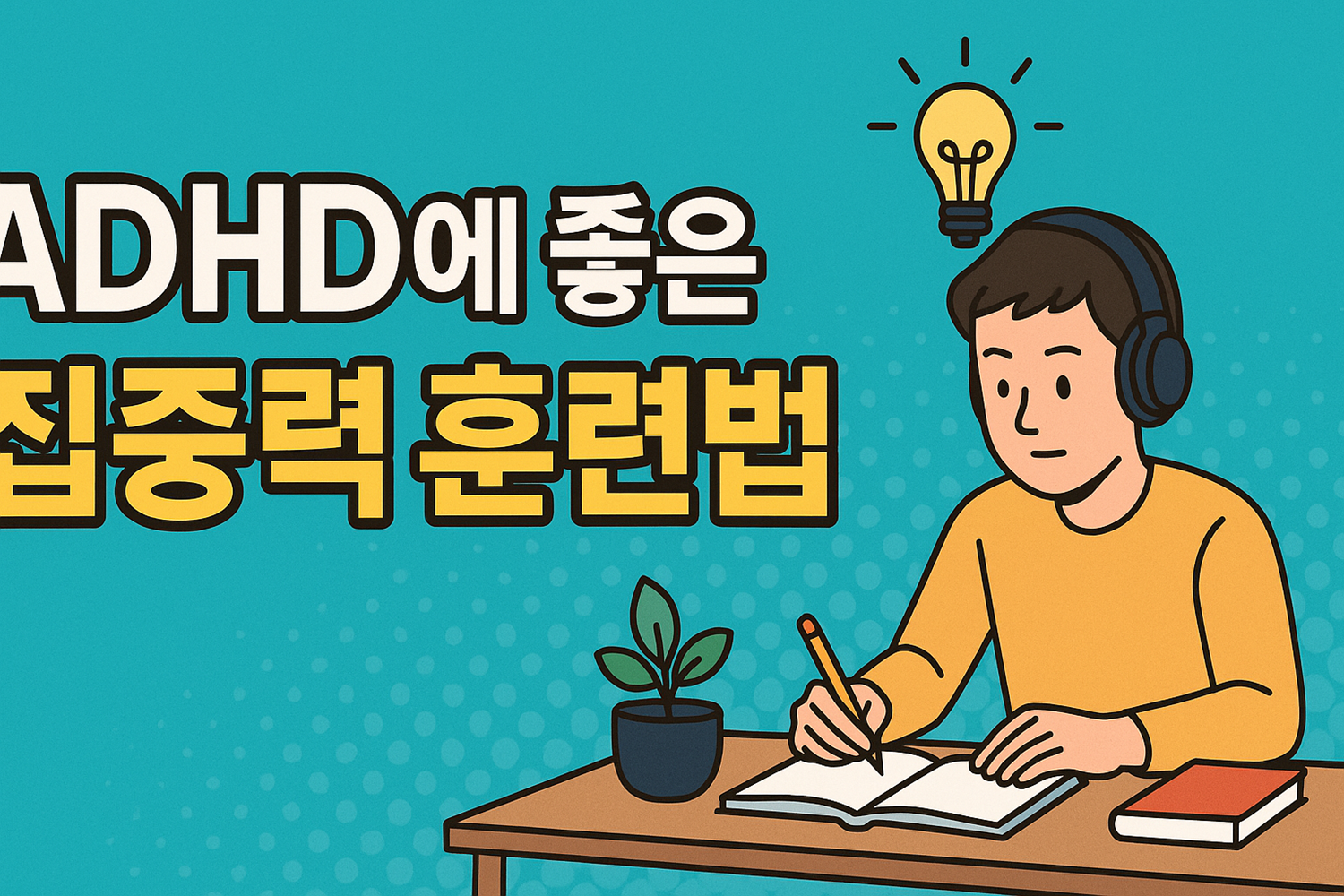 ADHD에 좋은 집중력 훈련법