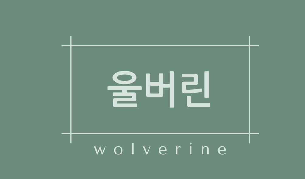 울버린(wolverine)