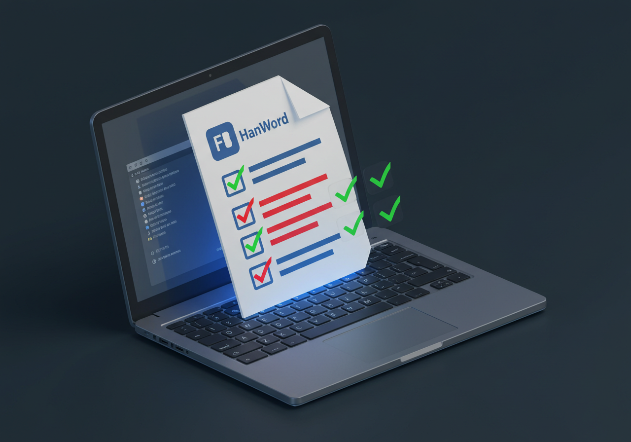 한글 워드 한컴오피스 빨간 줄 없애기 간단하게 맞춤법 검사 끄는 방법