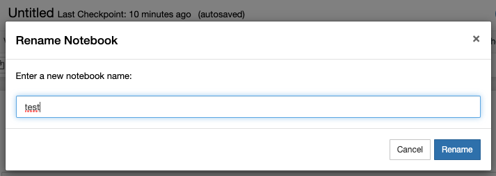 주피터 노트북 파일 이름 변경 방법