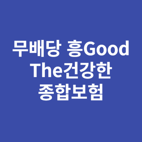 무배당 흥Good The건강한 종합보험