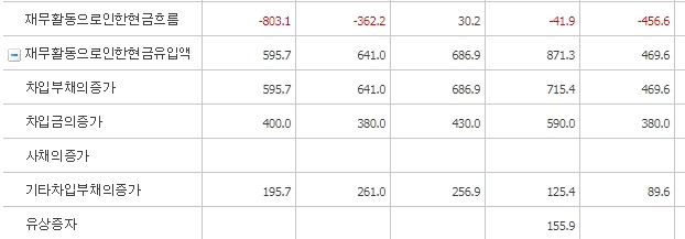 아주IB투자_재무활동현금흐름