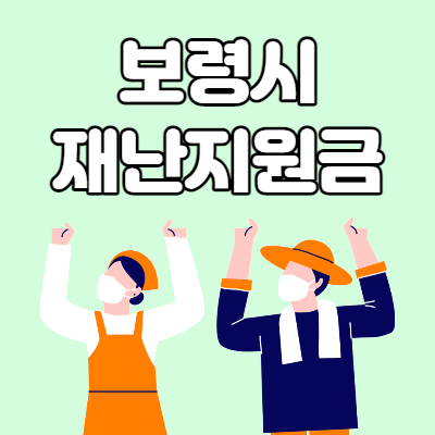  보령시 재난지원금 신청