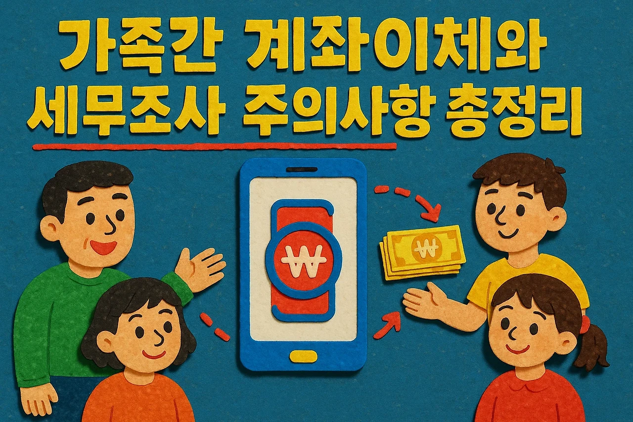 2025년 가족간 계좌이체와 세무조사 주의사항 총정리