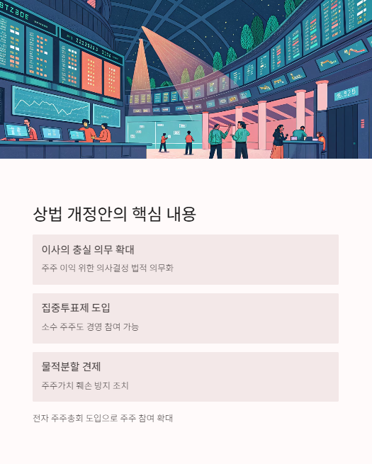 상법 개정안의 핵심 내용