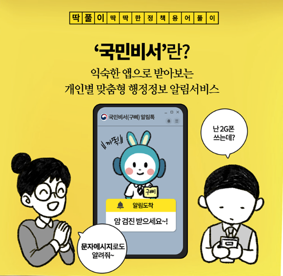  국민비서 구삐 서비스를 신청해보자