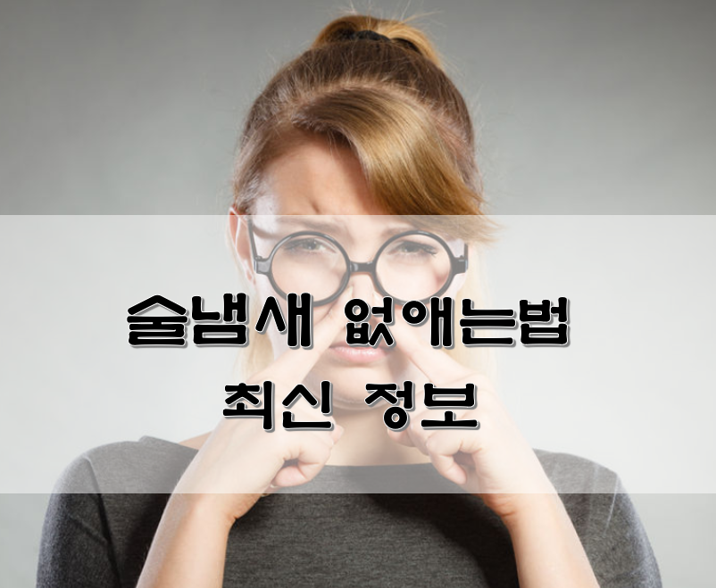  술냄새 없애는법 최신 정보
