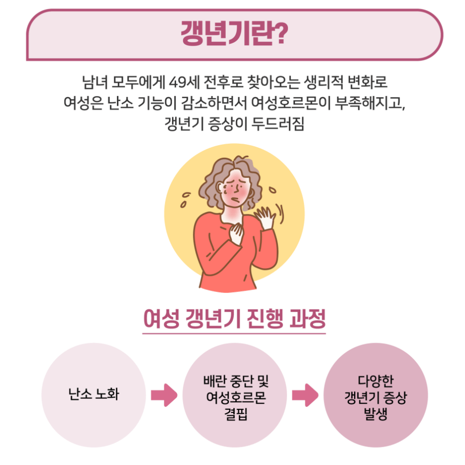 갱년기 증상 갱년기 영양제 추천