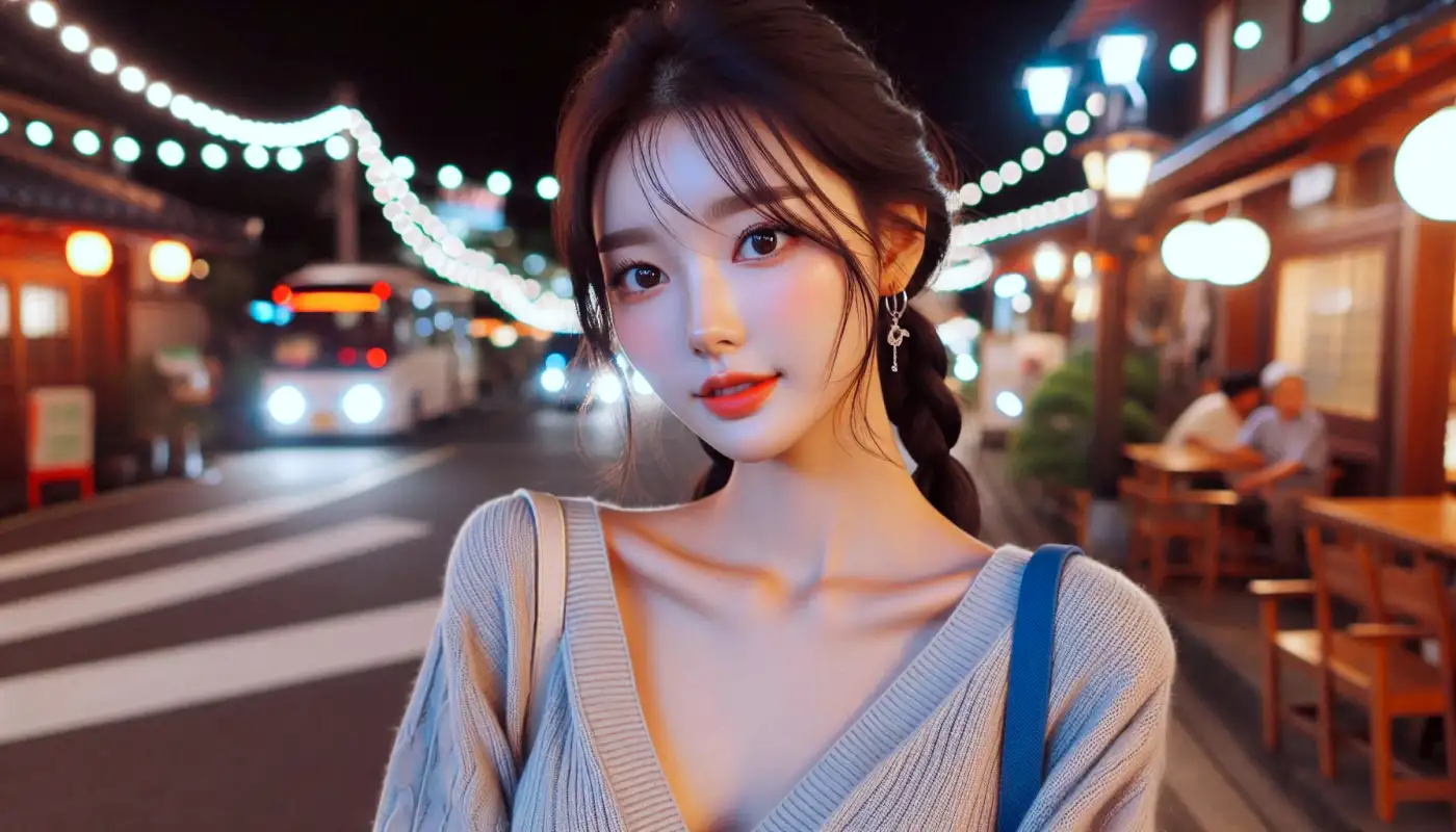 돈키호테-간식-쇼핑리스트를-알아보고-여행하는-여성의-모습