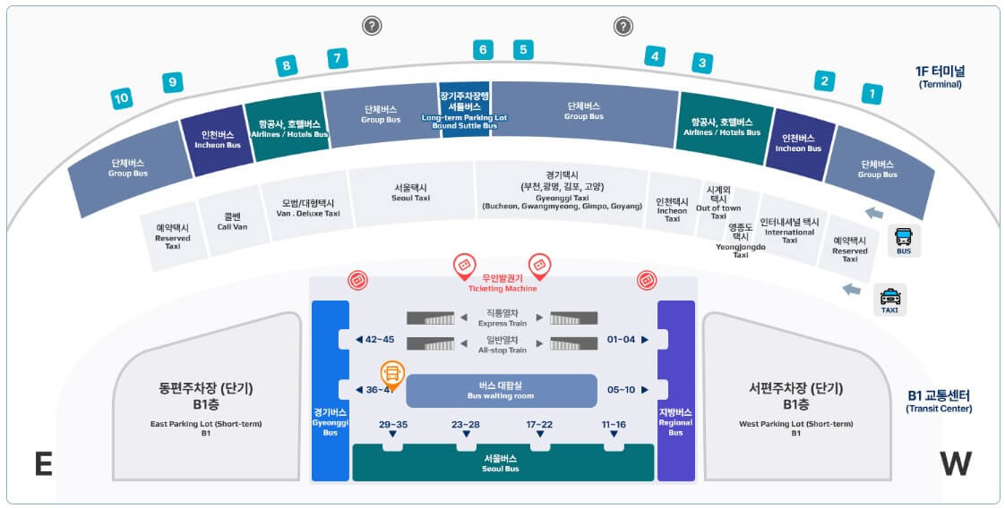 인천공항-제2여객터미널-6010번-금옥초등학교-정류장-이미지