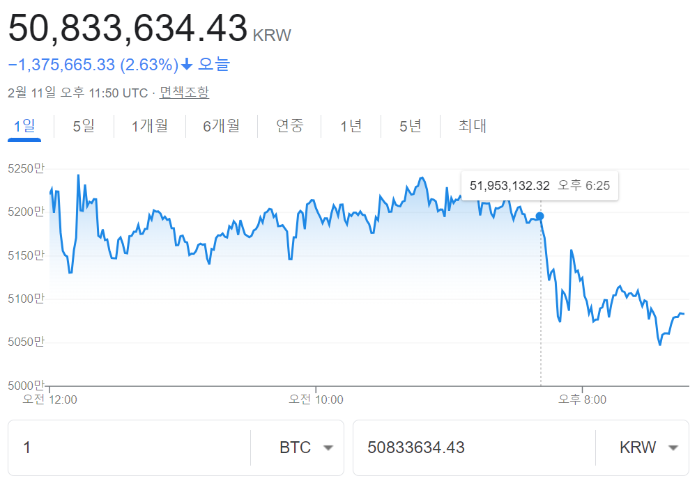 비트코인 차트