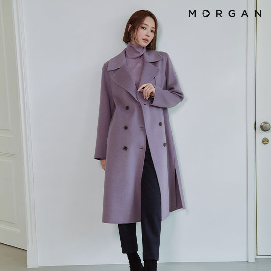 모르간 뉴 핸드메이드 캐시 울 코트