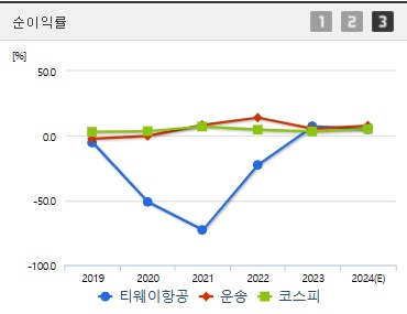 티웨이항공 주가 전망 순이익률 (1027)